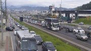 Motoristas do transporte coletivo de Florianópolis paralisam contra a Reforma da Previdência