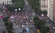 Começa a manifestação contra a reforma da previdência no centro do Rio