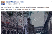 Marchezan faz piada com o inverno enquanto morador de rua morre de frio em Porto Alegre
