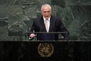 Na ONU, golpista Temer elogia seu governo e a "democracia vibrante" do país