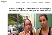 Esquerda Online denuncia intimidação a Diana Assunção e Isa Penna em Delegacia da Mulher