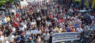Ato contra as demissões dos trabalhadores da Proguaru reúne centenas. Total solidariedade!