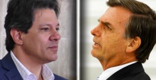 DataFolha divulga nova pesquisa: Bolsonaro 56% e Haddad 44%
