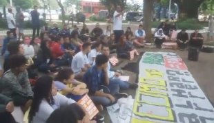 Escola da Zona Norte, aquecendo para o 28A, realiza aula na rua contra as reformas de Temer 