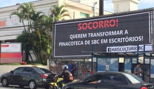 Orlando Morando censura coletivo e retira outdoors que pediam socorro à cultura de SBC
