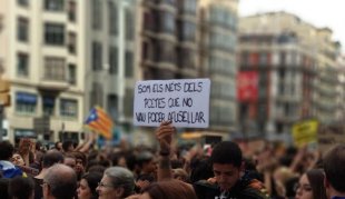 Basta de repressão. Em defesa de direitos democráticos para a Catalunha. 