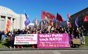 8M em Berlim e Munique: Dinheiro para a saúde e não para a guerra!