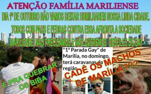 Pastores se organizam para inibir LGBTs na primeira parada da diversidade em Marília
