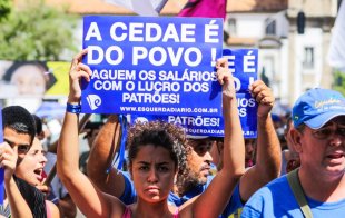 Declaração de Carolina Cacau, direto do ato da Alerj sobre a votação de privatizar a CEDAE