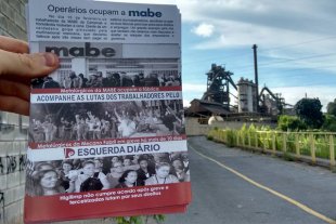 Panfletagem contra as demissões na Vallourec em Contagem leva o exemplo dos operários da MABE