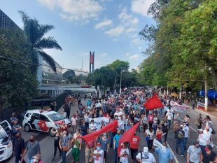 Servidores de SP manifestam contra PLC 26 de Dória que será votada nesta noite na Alesp