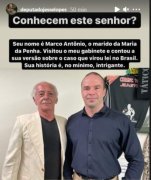 Deputado Jessé Lopes (PSL-SC) encontra agressor de Maria da Penha para "ouvir sua versão"