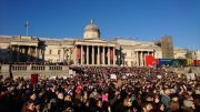 As mulheres na Europa marcham contra Trump