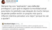 Argentina: Del Caño (PTS-FIT) foi quem mais mobilizou no Twitter sobre o ataque às aposentadorias