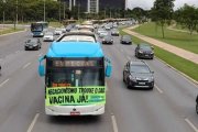 Vacina Já! Rodoviários do DF protestam por vacinas e contra negacionismo