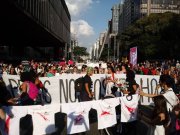 Ato contra o assassinato de Marcos Vinicius em SP tem repressão policial e mãe é detida