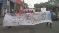 Na ZN da capital paulista, professores e alunos saem às ruas nesse dia 28