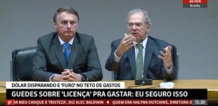 Guedes reafirma furo no odioso teto de gastos em benefício eleitoral de Bolsonaro