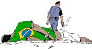 Latuff: se fazem isso contra um cartaz, imagine contra gente de pele negra!