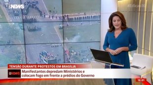Globo defende repressão enquanto dezenas de milhares lutam contra as reformas em Brasília