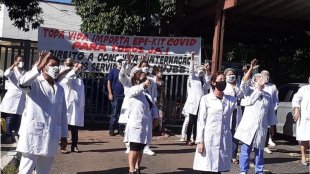 Em Belém, trabalhadores da saúde do HU Barros Barreto exigem condições de trabalho