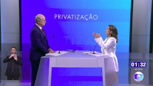Em debate da Globo, candidatos competem para ver quem é o mais privatizador 