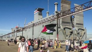 Navio que transportava armas para Israel é bloqueado no porto americano de Oakland