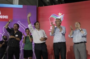 Tsipras encerrou sua campanha junto a Pablo Iglesias, numa eleição apertada