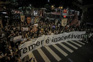 Contra Temer e seus ataques manifestantes vão às ruas no Rio de Janeiro