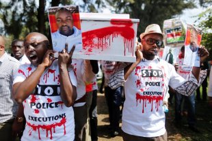 Marchas contra a violência policial no Quênia