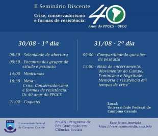 II Seminário Discente da-Pós-graduação em Ciências Sociais terá contribuições do Esquerda Diário