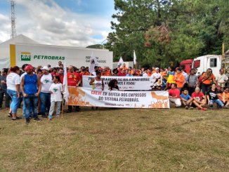 Forte adesão à greve dos trabalhadores da refinaria de Betim-MG