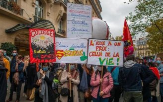 Massiva paralisação docente na França contra os protocolos inseguros do governo Macron