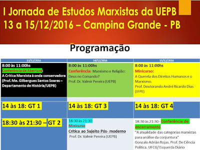 Esquerda Diário realiza Conferência de Encerramento na I Jornada de Estudos Marxistas da UEPB
