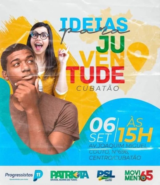 PCdoB-Cubatão apoia o PP e faz evento junto com PSL e Patriotas