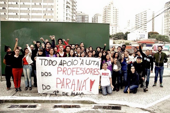 Confraternização se solidariza com os professores do Paraná e ajuda o fundo de greve dos professores de Santo André
