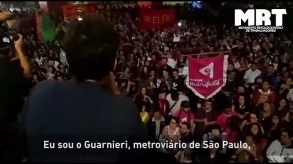 Ato em São Paulo: "É nas ruas e locais de trabalho que vamos derrotar Bolsonaro"