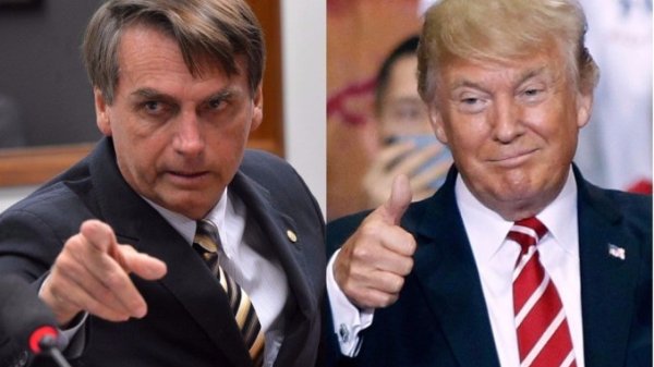 Trump satisfeito com o servilismo de Bolsonaro: 'Dizem que é o Trump da América do Sul, vocês acreditam?'
