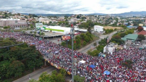 Manifestação nacional contra a fraude eleitoral em Honduras