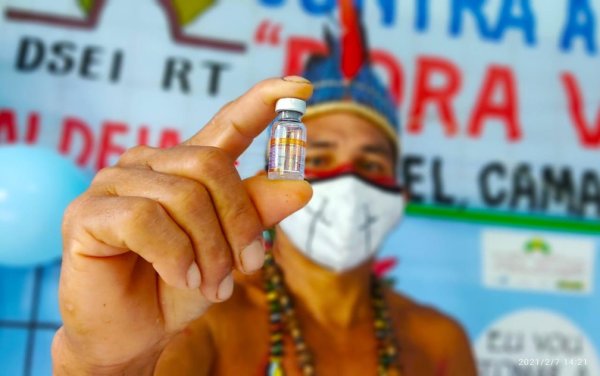 62% dos indígenas aldeados do Brasil ainda não foram vacinados contra Covid-19