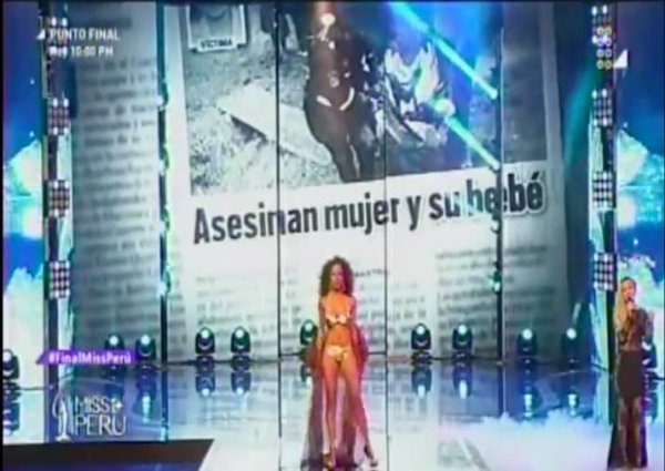 Concurso de Miss no Peru expõe violência contra a mulher